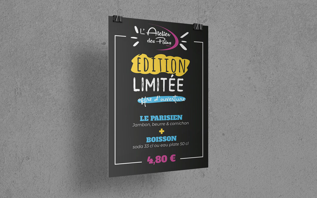 Les menus de l’Atelier des Pains